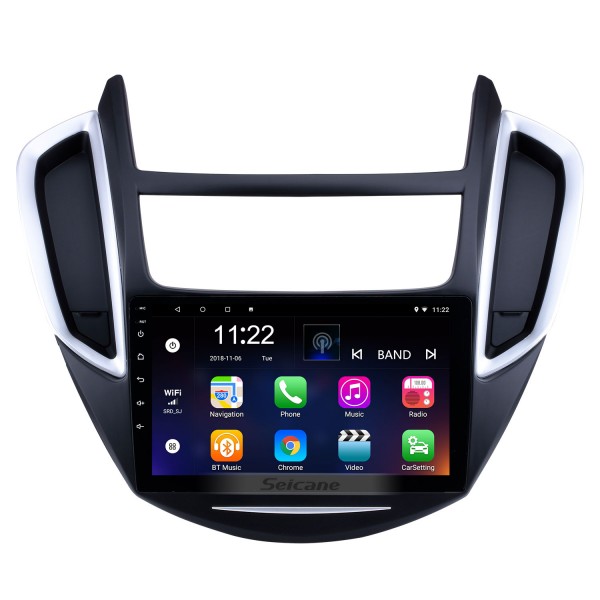 2014 chevrolet trax android 13.0 hd touchscreen 9 polegadas buetooth gps navi rádio do carro com aux wifi volante controle cpu suporte visão traseira câmera dvr obd