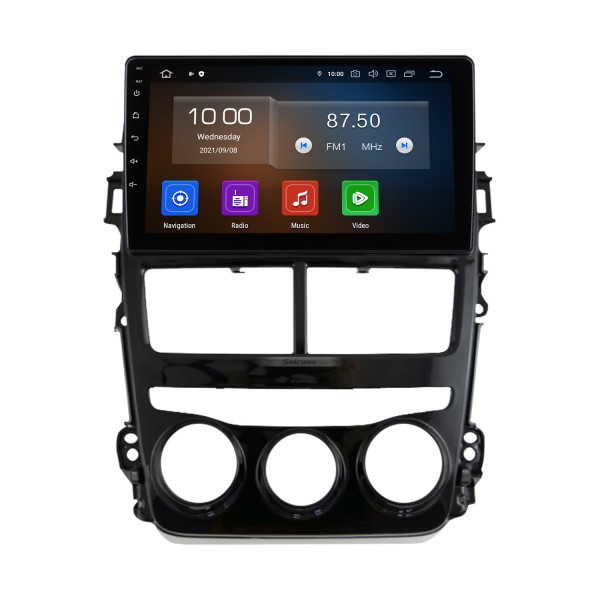 Carplay 9 polegadas Android 13.0 Rádio para 2017 TOYOTA YARIS RHD Versão Baixa Navegação GPS Android Auto Suporte DAB+ OBDII WiFi Controle de volante