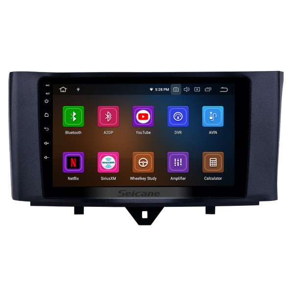 OEM 9 polegada Android 12.0 Rádio para 2011-2015 Mercedes Benz SMART Bluetooth Wifi HD Touchscreen Navegação GPS Carplay suporte USB OBD2 TV Digital 4G SWC RDS