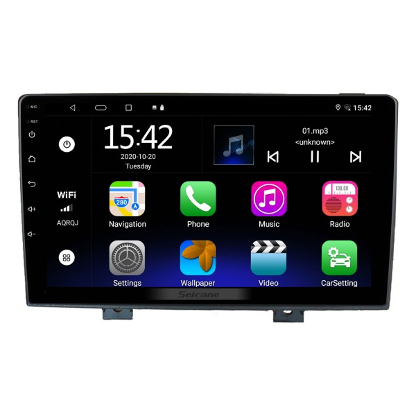 9 polegadas HD Touchscreen Android 13.0 para 2015 BAIC HUANSU H2 Sistema de navegação GPS Rádio GPS Suporte para Carplay Câmera de backup DVR Controle do volante TPMS