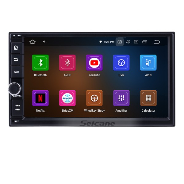 Android 9.0 7 polegadas HD Touchscreen Universal NISSAN TOYOTA VW Volkswagen 2 Din Rádio Sistema de Navegação GPS WIFI USB AUX Link para espelho Bluetooth MP3 Música Controle de volante