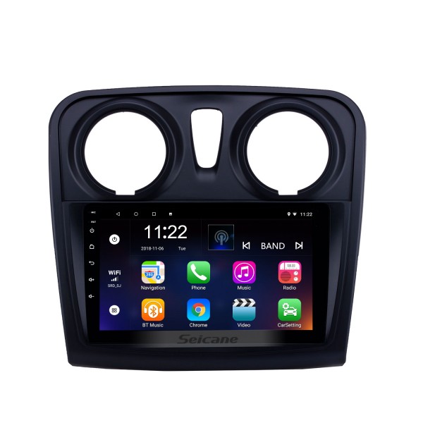 HD Touchscreen 9 polegadas Android 13.0 GPS Navigation Radio para 2012-2020 Renault Dacia Sandero com Bluetooth AUX suporte Carplay TPMS