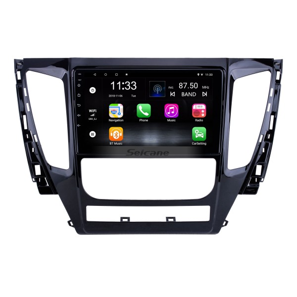 9 polegada Android 14.0 para 2015 2016 2017 Mitsubishi Pajero Sport Radio Sistema de Navegação GPS Com HD Touchscreen Suporte Bluetooth Carplay DVR