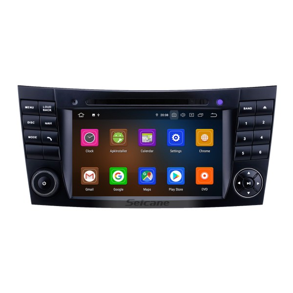 HD Touchscreen 7 polegadas Mercedes Benz CLK W209 Android 12.0 GPS Navegação Rádio Bluetooth AUX WIFI USB Carplay suporte DAB + 1080P Vídeo