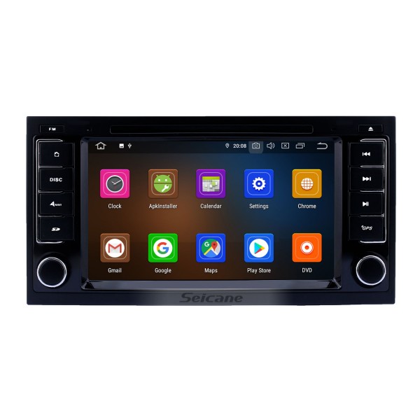 Rádio CD Android 12.0 In Dash Car GPS estéreo para 2003-2014 VW Volkswagen T5 Multivan com 3G WiFi DVD Player Bluetooth Mirror Link OBD2 Controle de volante AUX