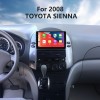 8 polegada 2004-2010 Toyota Sienna Android 13.0 Navegação GPS Rádio Bluetooth Música HD Touchscreen suporte Digital TV Carplay Controle de Volante