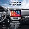 10,1 polegadas Android 13.0 para sistema de navegação GPS estéreo Honda Crider 2018 com câmera de retrovisor com tela de toque HD Bluetooth OBD2 DVR