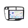 Android 14.0 de 9 polegadas para 1996-2001 HONDA CIVIC LHD MANUAL AC AMERICAN sistema de navegação GPS estéreo com suporte a tela de toque Bluetooth câmera retrovisor