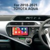 Android 13.0 de 9 polegadas para 2018-2022 TOYOTA AQUA RHD sistema de navegação GPS estéreo com Bluetooth OBD2 DVR HD tela de toque câmera retrovisor