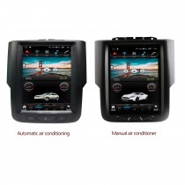Tela sensível ao toque de 9,7 polegadas Android 10.0 estéreo para 2013-2018 Dodge Ram Aftermarket Radio com Carplay integrado Bluetooth GPS suporte Controle do volante