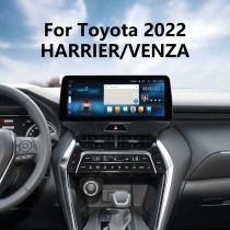 Android 12.0 Carplay 12,3 polegadas Tela Full Fit para 2022 TOYOTA Harrier Venza Rádio de navegação GPS com bluetooth