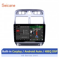 9 polegadas Android 12.0 para 2007-2013 Peugeot 307 Stereo GPS sistema de navegação com Bluetooth OBD2 DVR HD tela sensível ao toque Câmera retrovisor