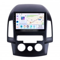 Para 2008 2009 2010 2011 Hyundai i30 LHD Manual A/C Rádio 9 polegadas Android 13.0 HD Touchscreen Sistema de Navegação GPS com suporte Bluetooth Carplay