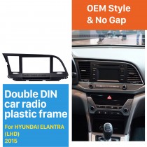 Perfeito Double Din 2015 Hyundai Elantra LHD Car Radio platibanda decorativa moldura DVD Stereo Painel Jogador Moldura