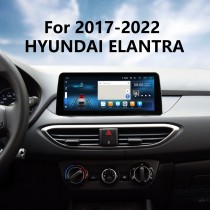 Android 12.0 carplay tela de ajuste completo de 12.3 polegadas para 2017 2018 2019-2022 rádio de navegação gps hyundai elantra com bluetooth