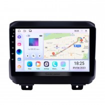 Rádio de navegação gps android 13.0 de 9 polegadas para 2018 jipe wrangler com bluetooth wifi usb aux hd suporte touchscreen carplay dvr obd