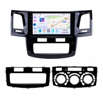 9 polegadas HD Touchscreen Radio Android 14.0 GPS Navigation Head unit para 2008-2014 Toyota Fortuner Hilux com WIFI FM música Bluetooth USB suporte DVR SWC OBD2 TV Digital