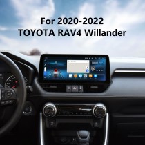 Android 12.0 carplay 12.3 polegadas tela de ajuste completo para 2020 2021 2022 toyota rav4 willander rádio navegação gps com bluetooth