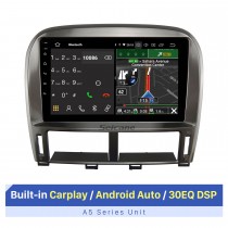 10.1 polegada android 10.0 para lexus ls430 alto nível 2001-2006 navegação gps bluetooth carro sistema de áudio embutido carplay android automático 4g wifi backup câmera dvr dab + volante controle
