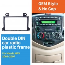 Popular 2Din 2002-2007 Mazda MPV Car Rádio Fascia Dash Mount Trim Painel Painel de instalação do CD DVD Player