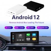 Novo Android Box 4 + 64G para o suporte de Carplay de fábrica BMW Mercedes Benz Audi Peugeot VW Android 11.0 Adaptador de caixa USB
