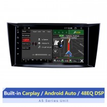 8 polegadas android 12.0 para 2001-2010 mercedes benz e/w211 sistema de navegação gps estéreo com bluetooth obd2 dvr hd touch screen câmera retrovisor