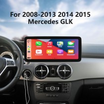 Carplay Android 11.0 HD Touchsreen 12,3 polegadas para 2008-2013 2014 2015 Mercedes GLK X204 GLK300 GLK200 GLK260 GLK250 Sistema de navegação GPS com Bluetooth