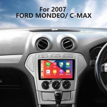 Carplay Android 14.0 9 polegadas HD Touchscreen GPS Navigation Radio para 2007 2008 2009-2011 FORD MONDEO C-MAX Kuga com suporte Bluetooth Câmera retrovisora