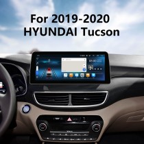 Android 12.0 HD Touchscreen de 12,3 polegadas para 2019 2020 HYUNDAI Tucson Rádio Sistema de navegação GPS com suporte para Bluetooth Carplay