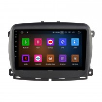Tela sensível ao toque HD de 9 "para 2015+ Sistema estéreo estéreo automotivo FIAT 500 com suporte para rádio automotivo Bluetooth 2.5D tela de toque curva