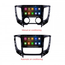 9 polegadas Android 13.0 2015 Mitsubishi TRITON Manual A / C HD Touchscreen GPS de Navegação Rádio com USB Carplay Bluetooth WIFI suporte 4G DVD Player