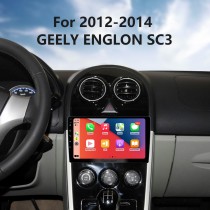 Android 13.0 de 9 polegadas para 2012-2014 geely englon sc3 sistema de navegação gps estéreo com bluetooth obd2 dvr tpms câmera retrovisor