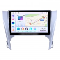 10.1 polegada Full Touchscreen 2015 Toyota Camry Android 14.0 Sistema de Navegação GPS Com Rádio Retrovisor Câmera 3G WiFi Bluetooth Link Espelho OBD2 DVR controle da Volante