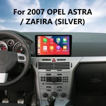 Para opel astra zafira prata 2007 rádio android 13.0 hd touchscreen 9 polegadas sistema de navegação gps com wi-fi bluetooth suporte carplay dvr