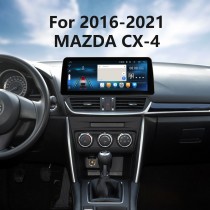 12.3 polegadas carplay android 12.0 para 2016 2017 2018 2020 2021 mazda CX-4 sistema de navegação gps estéreo com bluetooth