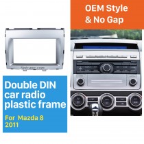 Grande Double Din 2006+ Mazda 8 Radio Car Fascia Instalação Stereo Dash Mount Áudio Quadro DVD guarnição Painel de CD