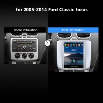 2005-2014 Ford Classic Focus 9,7 polegadas Android 10.0 GPS Navegação Rádio com HD Touchscreen Bluetooth WIFI AUX suporte Carplay câmera retrovisor
