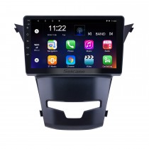OEM 9 polegadas android 14.0 para 2014 2015 2016 ssangyong korando rádio bluetooth hd touchscreen gps suporte de navegação carplay dab + obd2