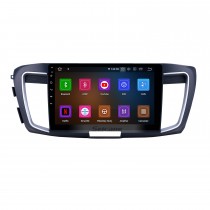 Rádio de navegação gps android 12.0 de 10,1 polegadas para 2013 honda accord 9 versão baixa bluetooth hd touchscreen wifi carplay suporte câmera de backup