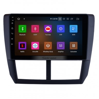 Android 13.0 para 2008-2012 Subaru Forester 9 polegadas HD Touchscreen Sistema de navegação GPS com Bluetooth Carplay Suporte Volante Controle DVR
