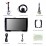 Rádio universal de 9 polegadas Andriod 11.0 HD Touchscreeen para carro Toyota Corolla GPS Navigation com Bluetooth System com suporte para Carplay
