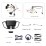 Carplay 9 polegadas Android 13.0 para 2015 2016 2017-2022 FORD TRANSIT GPS Navigation Android Auto Radio com Bluetooth HD Touchscreen suporte TPMS DVR DAB +