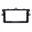 Prata Double Din 2008 2009 2010 Toyota Corolla Radio Car Fascia Instalação Traço Kit DVD Quadro Cover Plate