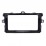 Prata Double Din 2008 2009 2010 Toyota Corolla Radio Car Fascia Instalação Traço Kit DVD Quadro Cover Plate