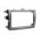 Prata Double Din 2008 2009 2010 Toyota Corolla Radio Car Fascia Instalação Traço Kit DVD Quadro Cover Plate