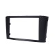 Black Double Din 2003-2008 Toyota Avensis Car Rádio Fascia DVD Frame Stereo Player Face Plate Panel Adapter