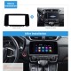 2 Duplo DIN Em Dash Carro EstéreoRadio Fascia Painel Trim Kit Instalação Quadro Para 2017 HONDA CRV UV PRETO Sem Lacuna