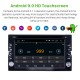 6.2 polegadas Android 9.0 para Universal Radio GPS Sistema de Navegação com HD Touchscreen Bluetooth suporte Carplay Mirror Link