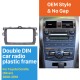 Prata Double Din 2008 2009 2010 Toyota Corolla Radio Car Fascia Instalação Traço Kit DVD Quadro Cover Plate