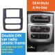 Black 2Din Car Radio Fascia para 2002 2003-2005 Dodge Ram 1500 2500 3500 Stereo Dash CD Painel surround Adaptador de moldura de áudio